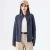 Chamarra de polar para mujer 2026 nuevo estilo otoño e invierno ropa para exteriores engrosada cálida chamarra antiestática forro de felpa chamarra de algodón