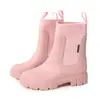 Botas de Lluvia Nuevas para Mujer de Caña Corta Botas de Lluvia Clásicas de Moda Coreana Cubrezapatos Impermeables Zapatos de Goma Antideslizantes para Mujer Zapatos de Agua de Suela Gruesa para Mujer