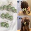 Cuentas de Perlas Acrílicas Grandes Pequeñas Pinza de Agarre Elegante Cabeza Baja Elegante Cabeza Cabello Pinza de Tiburón Horquilla Tocado