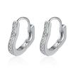 Pendientes Bora Xinghan versión simple de diamante amor chapado en oro de 18 quilates Joyería Joker pendientes populares de comercio exterior pendientes pendientes cierre de oreja