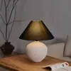 Ornamento estilo japonês vaso de cerâmica luminária de mesa para sala de estar em estilo silencioso Modelo Chinês Quarto de Hotel Hostel Quarto de designer Luminária de cabeceira