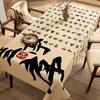 Nova Toalha de Mesa Chinoiserie, Pintura a Tinta Chinoiserie, À Prova de Óleo, À Prova d'Água, Não Lavável, Luxo Acessível, Alta Qualidade, Toalha de Mesa para Mesa de Chá Zen Medieval