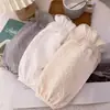 Protetores de Manga Longa de Renda Femininos à Prova d'Água Estilo Coreano, Mangas Protetoras Anti-Sujeira para Jaqueta Puffer para Escritório, Estudo, Tarefas Domésticas e Trabalho