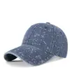 Gorra de Béisbol de Mezclilla Estampada para Hombres y Mujeres, Gorra Suave de Algodón con Visera de Pato, Sombrero Lavado Vintage para Protección Solar, Circunferencia de Cabeza Grande, Personalizable