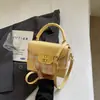 Bolso pequeño rosa a cuadros súper popular para mujer, nuevo bolso cruzado versátil de moda 2026, bolso cuadrado pequeño informal tipo caja estilo coreano