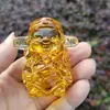 Adornos de cristal de cinco vías del dios de la riqueza esmalte de color dios de la riqueza sala de estar decoración del hogar porche productos de vidrio artesanías al por mayor