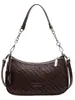 Bolso de media luna simple de moda de nicho con textura tejida vintage, nuevo modelo 2026 para el trabajo y los desplazamientos, bolso de hombro y cruzado para mujer