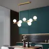 Lámparas Nórdicas, Lámparas de Sala de Estar de Lujo Ligero, Lámparas Largas para Mesa de Comedor y Barra, Candelabros Minimalistas para Restaurante, Iluminación Moderna Simple Creativa