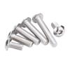 Acero Inoxidable 304 Cabeza Semicircular Tornillos de Cabeza Hexagonal con Vaso Tornillos de Cabeza Pan con Vaso Hexagonal Tornillos de Rosca Completa M3M4M5M6M8