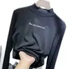 Niñas Niños Polar Cuello Semi-Alto Capa Base Superior Ropa Infantil Invierno Estilo Coreano Ropa Interior Cálida Estampado Lindo Top de Manga Larga
