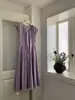Vestido Versátil para el Trabajo con Pliegues Estilo Coreano Ins, Cuello en V, Ceñido a la Cintura, Adelgazante, Nuevo Modelo 2026