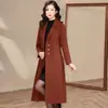 Tu Gabardina de Otoño e Invierno para Dama Gabardina de Lana Febrero y Agosto Abrigo de Mujer Nuevo Ajustado Adelgazante por Encima de la Rodilla Gabardina de Tía