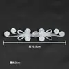 Hebilla de Disco Estilo Chino con Acabado Satinado Retro, Adornada con Perlas de Jade y Hebilla de Mariposa, Adecuada para Decoración de Hanfu y Qipao, Fácil de Coser Sin Tejer