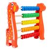 Estante de baliza de cinco velocidades, estante de cálculo, contador, material didáctico de matemáticas, juguetes, bandeja de baliza para niños, juguetes de madera
