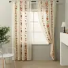 Tecido para decoração de Natal transfronteiriço, novas cortinas bordadas em renda, cortinas de Natal prontas para festas festivas