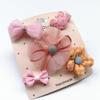 Accesorios para el Cabello Meng Meng Estilo Coreano para Niña Caja de Regalo de Cinco Piezas Tocado de Princesa Pasador con Lazo Tarjeta para Flequillo de Niña Regalo