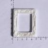 Marco de fotos pequeño con patrón blanco, accesorios de resina para bricolaje, carcasa de teléfono móvil, crema adhesiva, material decorativo