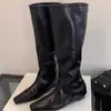 2026 Botas de Pierna Plegables de Moda y Elegantes para Otoño/Invierno, Nuevas, de Punta Cuadrada, para Aumentar la Altura, con Cremallera Trasera, Botas Largas de Corte Alto por Encima de la Rodilla para Mujer