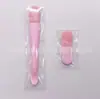 Brocha Facial de Doble Extremo, Cuchara, Brocha Plana de Cerdas Suaves para Aplicación de Crema, Herramienta de Aplicación Facial, Especial de Belleza para Mascarilla de Barro