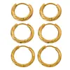 Los Pendientes de Aro Retorcido Chapados en Oro de 18K de Acero Inoxidable Más Vendidos de Amazon, Pendientes de Lujo de Gama Alta de Nicho, Venta al por Mayor, No se Desvanecen