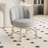 Taburete giratorio con respaldo, taburete bajo con ruedas, banco para cambiarse los zapatos en casa, silla pequeña, taburete redondo de moda, taburete de sofá elegante