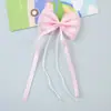 Cinta de Perlas a Cuadros Lazo Accesorios para Ropa y Calzado Hecho a Mano DIY Accesorios para la Cabeza de Niños Fábrica en stock