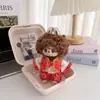 Conjunto de roupas para boneca Labubu barbearia retrô, compatível com a 1ª, 2ª e 3ª geração de Labubu, inclui um colete e roupa de reposição