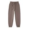 Pantalones deportivos de felpa 380GCVC engrosados, de color liso, de marca de moda urbana, pantalones deportivos casuales con cordones en los tobillos, estilo retro americano