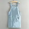 Avental de Cozinha Impermeável à Prova de Óleo com Tiras Roupa de Trabalho para Cozinhar em Casa Avental de Cintura Avental de Nylon Avental com Tira Respirável