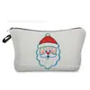 Bolsa de Cosméticos Navideña de Coche de Santa Claus Transfronteriza, Bolso de Mano Navideño Versátil, Bolsa de Almacenamiento Casual para Viajes