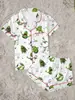 Nuevos pijamas de doble short para mujer con estampado de Ghostbusters de seda de leche, transfronterizos de Amazon tk, para Halloween, en stock