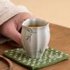 Taza Maestra de Cerámica Pintada a Mano Shinohara Bambú Kwai Taza de Boca Juego de Té Kung Fu Taza Individual Taza de Degustación de Té Tazón de Té