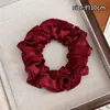Scrunchie de cetim plissado estilo coreano para mulheres, novo modelo 2026, alta elasticidade, prendedor de cabelo durável, faixa de cabelo, acessório de cabelo elástico