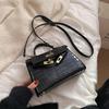 Bolso de mano con diseño de nicho francés y estampado de piedras para mujer, otoño e invierno 2021, nuevo bolso de mano con textura, bolso bandolera vintage de moda.