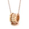 Suministro de fábrica, colgante de acero de titanio de moda digital romana para mujer, cadena de clavícula para mujer, collar de cintura pequeña, estilo TikTok