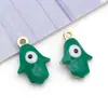 Acero Inoxidable que Conserva el Color Agujero Único Estrella de Cinco Puntas Ojo que Gotea Aceite Estrella Colgante Colgante Pulsera DIY Collar Accesorios de Joyería