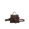 Bolsa de Mão Mini Fashion para Mulheres, Novo Estilo Primavera, Bolsa de Ombro Transversal Retrô, Bolsa Quadrada Pequena de Alto Valor
