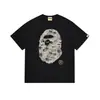 260g Venta al por mayor transfronteriza Dropshipping Cabeza de Mono Estilo Clásico Informal Estampada Camiseta de Manga Corta Unisex