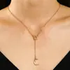 Tobillera Collar Pulsera de Pareja Hueca Sol y Luna Transfronteriza Europea y Americana Juego de Joyería Apilada de Doble Capa Joyería para Mujeres