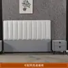 Cabecero Tapizado Suave 2022 Nuevo Simple Moderno Lujo Ligero De Pie Tela Tecnológica Respaldo de Cabecero de Madera Maciza Compra Individual