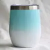 Copo Ovo Galvanizado Ionizado Aço Inoxidável 304 Taça de Vinho Tinto Pintura Arco-Íris Isolado Formato U Barriga Grande Copo Ovo Copo de Cerveja