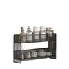 Prateleira de Armazenamento de Cosméticos de Mesa Prateleira de Armazenamento Multicamadas Bancada de Banheiro Skincare Cesta de Armazenamento Multicamadas Montada na Parede