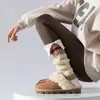 Polainas de tricô quentes para primavera e outono, perna larga com recorte, estilo japonês, Y2K espessadas, adequadas para combinar com botas de neve, polainas longas