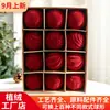 Enfeites de Natal aveludados mais vendidos da Amazon, 6/8/10cm, decorações de árvore de Natal veludo cor de vinho, bolas decorativas de Natal