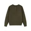 Suéter de Manga Larga Henley para Hombre Otoño/Invierno 2026 - Corte Holgado, Sencillo, Casual, a la Moda y Estilo de Lujo Ligero