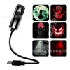 Lámpara Proyector Luz Nocturna USB Calavera Murciélago Papá Noel Decoración Habitación de Fiesta Proyector Cielo Estrellado del Universo