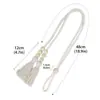Cuerda para Atar Cortinas de Puerta de Seis Perlas, Clip Universal de Lujo Ligero para Fijación de Cortinas, Almacenamiento sin Taladro