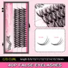 Cílios Postiços de Derretimento a Quente para Fazer Você Mesma Transfronteiriço Extensão de Pálpebra Dupla 30D40D Segmentado Natural Espesso Enxerto 80P Atacado Europeu e Americano
