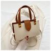 Bolso de mujer de verano para ir al trabajo con textura a la moda, color sólido, nuevo 2024, casual, con combinación de colores, portátil, bandolera, hombro, simple
