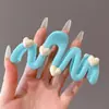 Pinza de Garra de Acrílico Estilo Coreano para Mujer 2025 Nuevo Tamaño Grande para Cabello Grueso, Pinza de Tiburón de Gama Alta para la Parte Posterior de la Cabeza